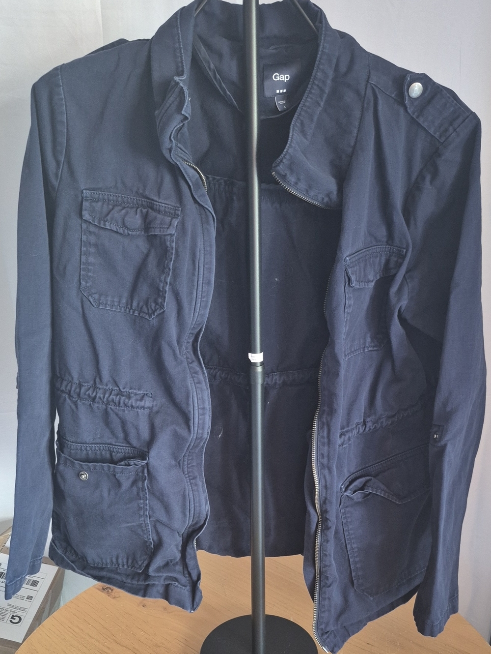 GAP Women’s Dark Navy Field Jacket with Multiple Pockets